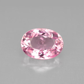 Tormalina naturale rosa da 2,73 ct, taglio ovale, VVS-VS