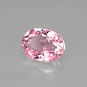 Tormalina naturale rosa da 2,73 ct, taglio ovale, VVS-VS