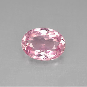 Tormalina naturale rosa da 2,60 ct, taglio ovale, VS-SI
