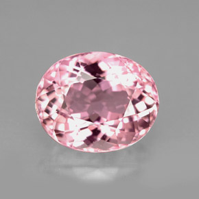 Tormalina naturale rosa da 4,43 ct, taglio ovale, VVS-VS