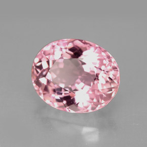 Tormalina naturale rosa da 4,43 ct, taglio ovale, VVS-VS