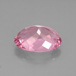Tormalina naturale rosa da 3,18 ct, taglio ovale, VS