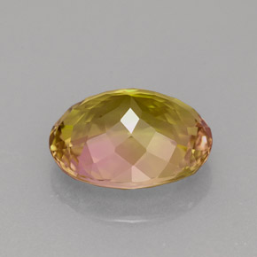 Tormalina naturale multicolore da 3,67 ct, taglio ovale, VVS
