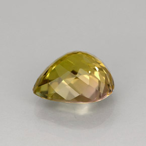 Tormalina naturale multicolore da 2,35 ct, taglio a pera, IF