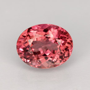Tormalina naturale rosa da 3,09 ct, taglio ovale, VVS