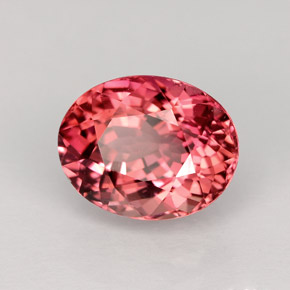 Tormalina naturale rosa da 3,09 ct, taglio ovale, VVS