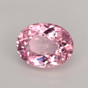 Tormalina naturale rosa da 3,01 ct, taglio ovale, VVS-VS