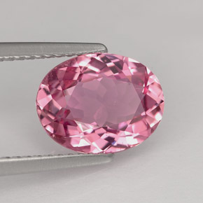 Tormalina naturale rosa da 2,40 ct, taglio ovale, VVS