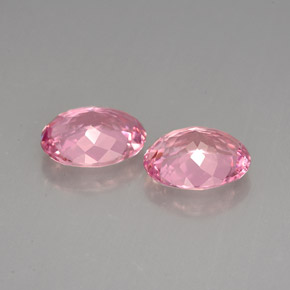 Tormalina naturale rosa da  ct, taglio ovale, VVS-VS