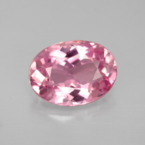 Tormalina naturale rosa da 2,60 ct, taglio ovale, VVS-VS