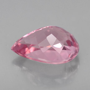 Tormalina naturale rosa da 2,25 ct, taglio a pera, VS