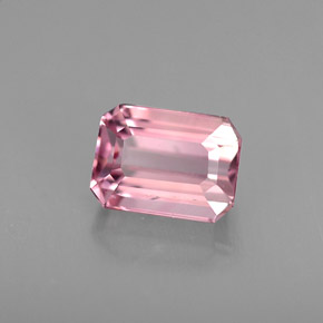 Tormalina naturale rosa da 0,94 ct, taglio smeraldo, VS-SI