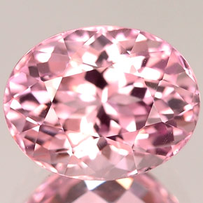 Tormalina naturale rosa da 2,55 ct, taglio ovale, IF