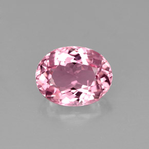 Tormalina naturale rosa da 1,62 ct, taglio ovale, IF