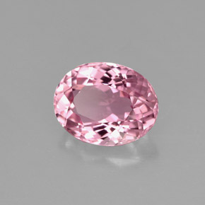 Tormalina naturale rosa da 1,62 ct, taglio ovale, IF
