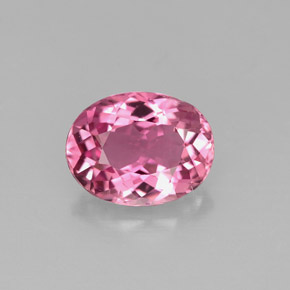 Tormalina naturale rosa da 1,55 ct, taglio ovale, VS
