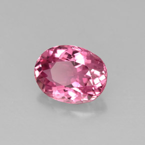 Tormalina naturale rosa da 1,55 ct, taglio ovale, VS