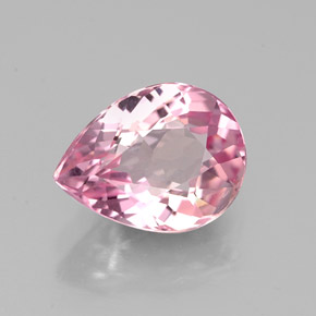 Tormalina naturale rosa da 1,77 ct, taglio a pera, VVS-VS