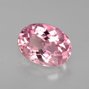 Tormalina naturale rosa da 2,19 ct, taglio ovale, VVS