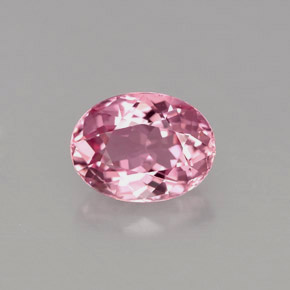 Tormalina naturale rosa da 1,42 ct, taglio ovale, VVS