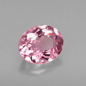 Tormalina naturale rosa da 1,69 ct, taglio ovale, VVS