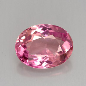 Tormalina naturale rosa da 3,15 ct, taglio ovale, VS