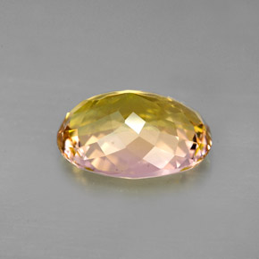 Tormalina naturale multicolore da 3,94 ct, taglio ovale, VVS