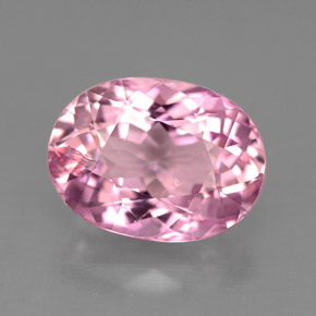 Tormalina naturale rosa da 3,95 ct, taglio ovale, SI