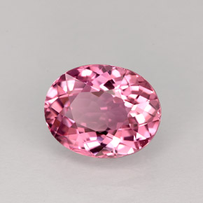 Tormalina naturale rosa da 2,24 ct, taglio ovale, VVS
