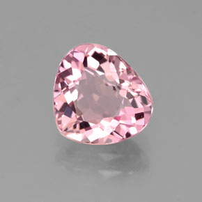 Tormalina naturale rosa da 1,82 ct, taglio a pera, VVS