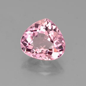 Tormalina naturale rosa da 1,82 ct, taglio a pera, VVS