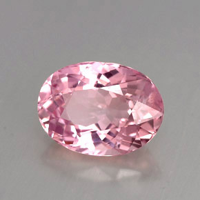 Tormalina naturale rosa da 2,79 ct, taglio ovale, VS