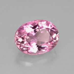 Tormalina naturale rosa da 3,61 ct, taglio ovale, VVS-VS