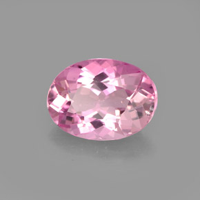 Tormalina naturale rosa da 1,72 ct, taglio ovale, VVS-VS