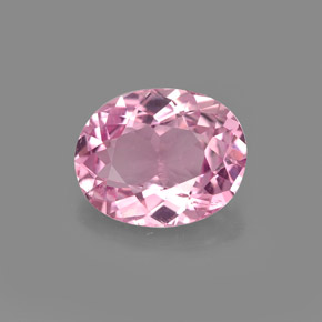Tormalina naturale rosa da 1,74 ct, taglio ovale, VVS-VS