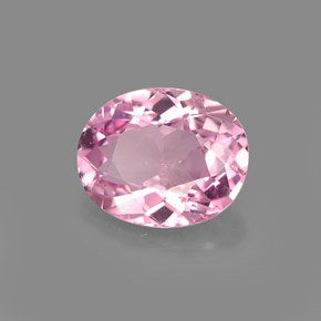 Tormalina naturale rosa da 1,74 ct, taglio ovale, VVS-VS