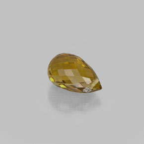 Tormalina naturale giallo da 0,83 ct, briolette, VS