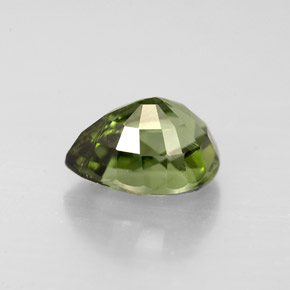 Tormalina naturale verde da 1,85 ct, taglio a pera, VS