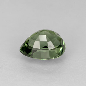 Tormalina naturale verde da 1,29 ct, taglio a pera, VVS
