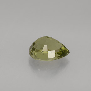 Tormalina naturale verde da 1,21 ct, taglio a pera, VS