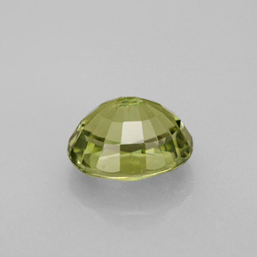 Tormalina naturale verde da 1,40 ct, taglio ovale, VVS