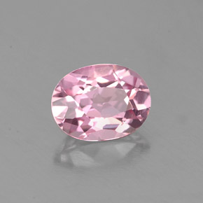 Tormalina naturale rosa da 0,88 ct, taglio ovale, VS-SI