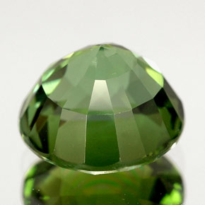 Tormalina naturale verde da 2,52 ct, taglio rotondo, VVS-VS