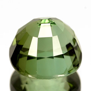 Tormalina naturale verde da 2,98 ct, taglio a cuscino, IF