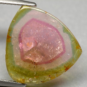 Tormalina naturale multicolore da 7,50 ct, trasparente, trasparente/traslucido