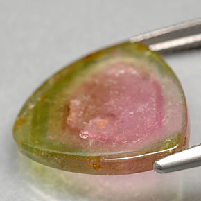 Tormalina naturale multicolore da 7,50 ct, trasparente, trasparente/traslucido