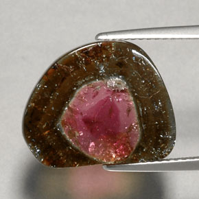 Tormalina naturale multicolore da 6,79 ct, trasparente, trasparente/traslucido