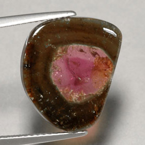 Tormalina naturale multicolore da 6,79 ct, trasparente, trasparente/traslucido
