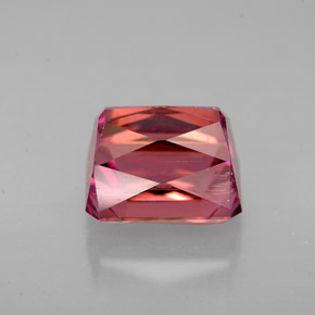 Tormalina naturale rosa da 4,93 ct, taglio smeraldo, VVS