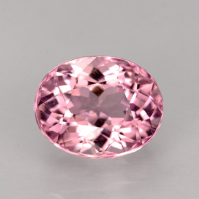 Tormalina naturale rosa da 2,90 ct, taglio ovale, VS